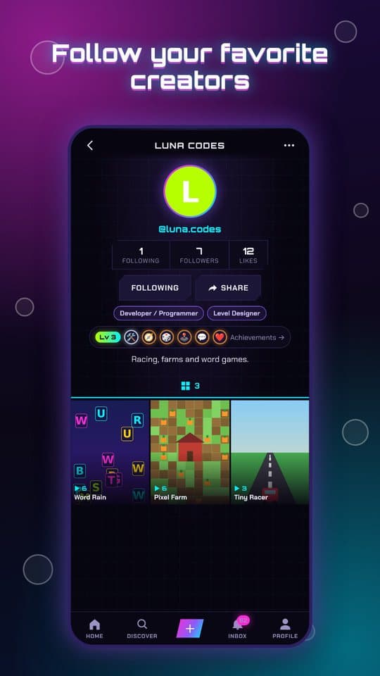 Creator profile
